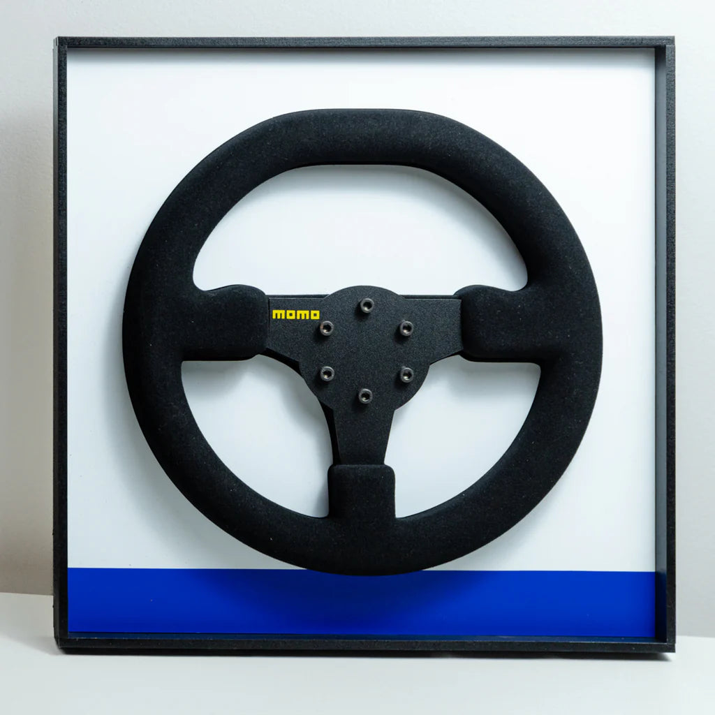 Ayrton Senna 1984 Toleman TG184 Steering Wheel 3D Wall Art (Team Livery)
