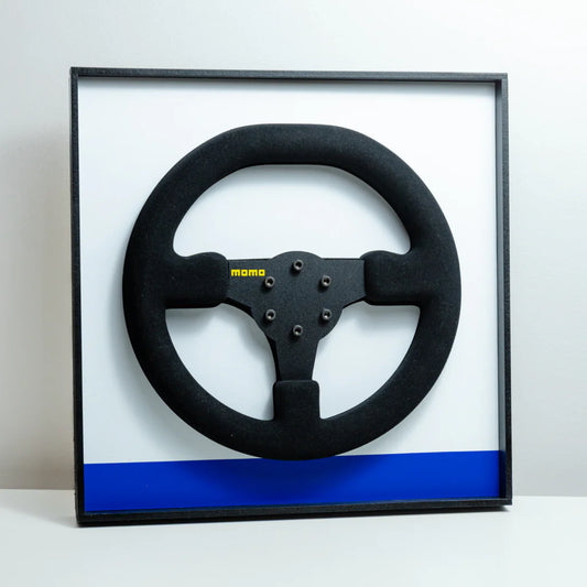 Ayrton Senna 1984 Toleman TG184 Steering Wheel 3D Wall Art (Team Livery)