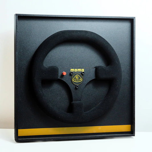 Ayrton Senna 1985 Lotus 97T Steering Wheel 3D Wall Art (Team Livery)