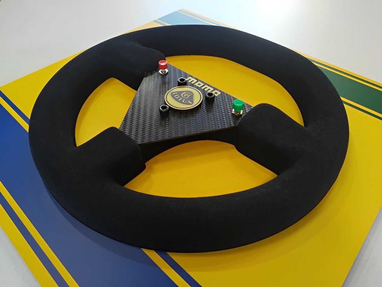 Ayrton Senna 1987 Lotus 99T Steering Wheel 3D Wall Art (Helmet) - Brazilian Shop