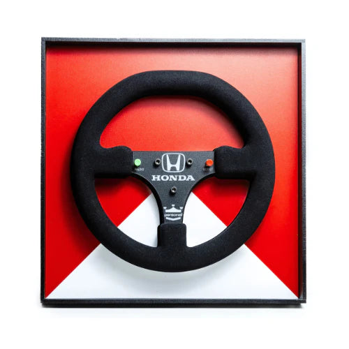 Ayrton Senna 1988 McLaren MP4/4 Steering Wheel 3D Wall Art (Team Livery)