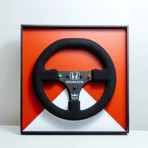 Ayrton Senna 1988 McLaren MP4/4 Steering Wheel 3D Wall Art (Team Livery)