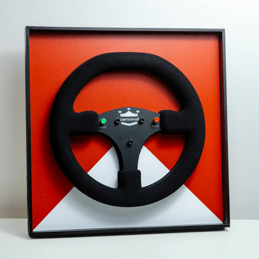 Ayrton Senna 1989 McLaren MP4/5 Steering Wheel 3D Wall Art (Team Livery)