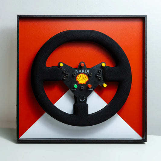 Ayrton Senna 1993 McLaren MP4/8 Steering Wheel 3D Wall Art (Team Livery)