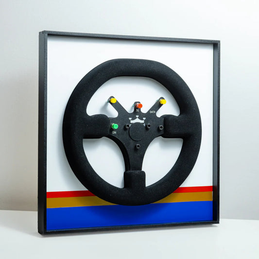 Ayrton Senna 1994 Williams FW16 Steering Wheel 3D Wall Art (Team Livery)