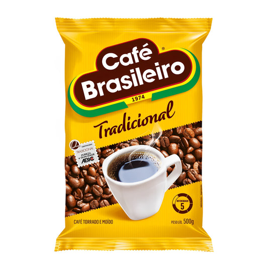 Cafe Brasileiro Traditional 17.64 oz (Pack of 2) - Authentic Brazilian Coffee - Brazilian Shop