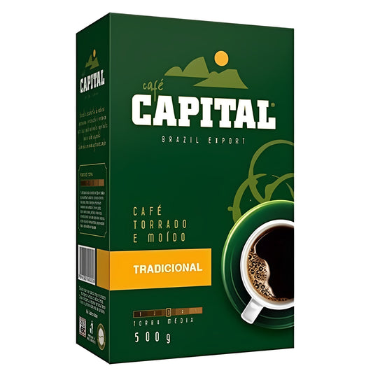Capital Traditional Coffee Vacuum-Sealed 17.64 oz (Pack of 2) - Brazilian Shop