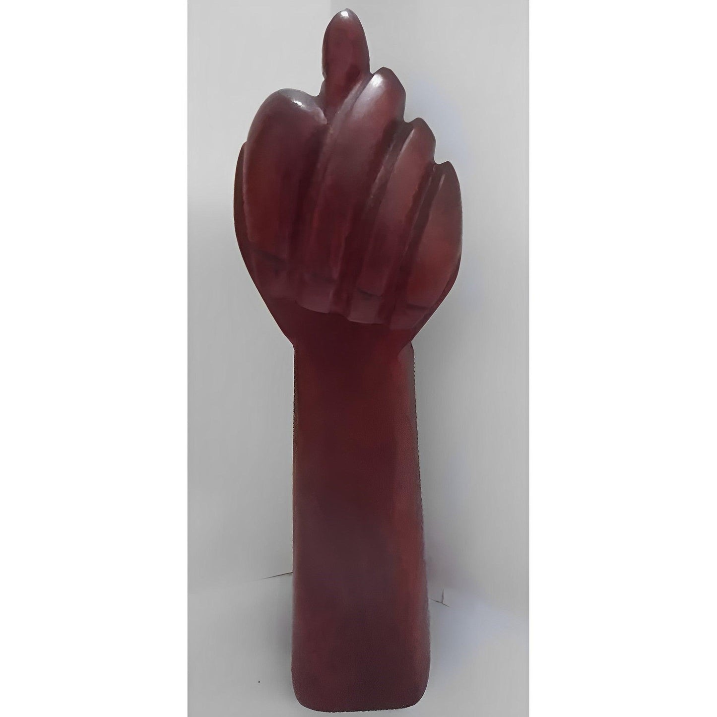 Fig Sign Pau-Brasil (Brazilwood) Carved 30cm - Handmade Lucky Amulet - Brazilian Shop