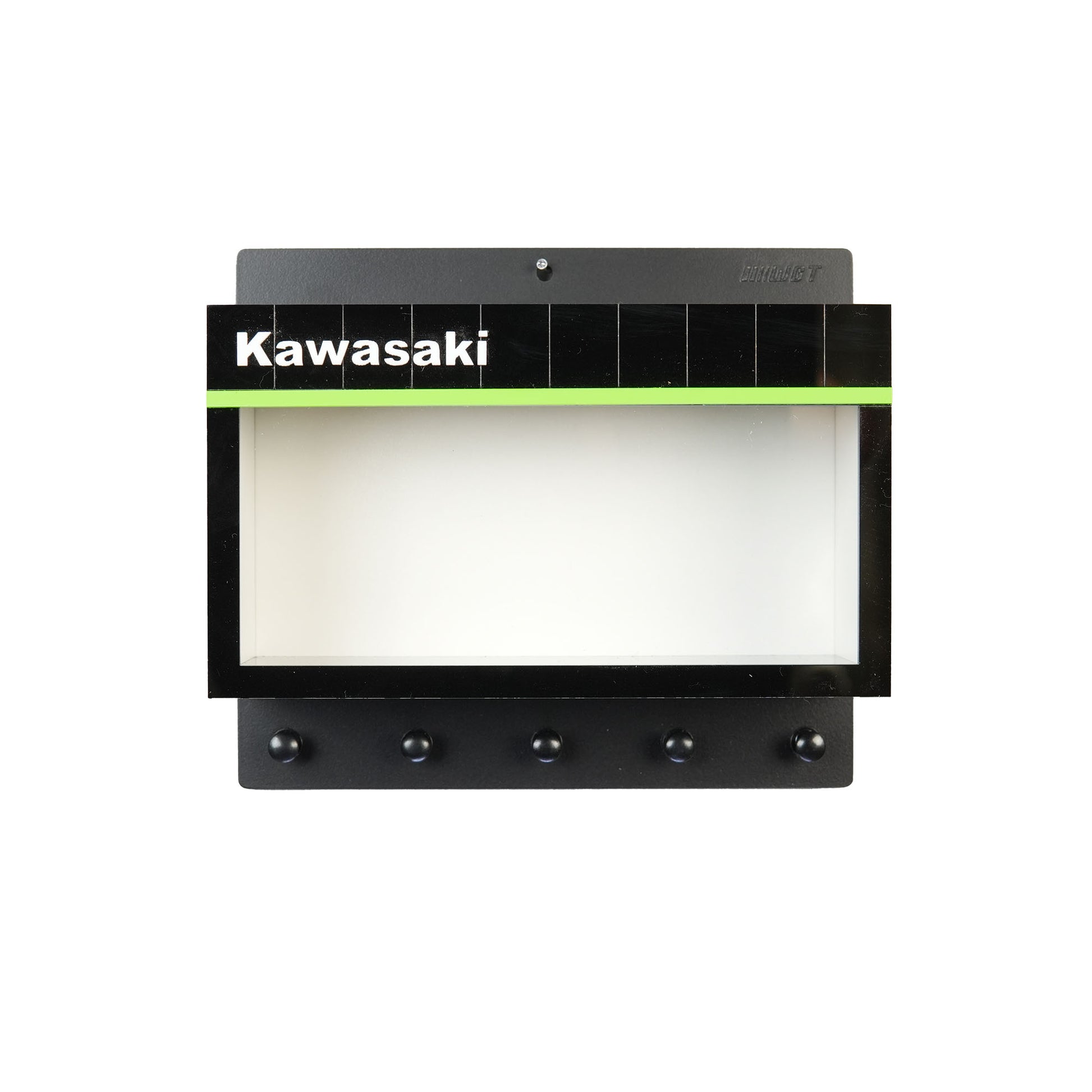 Kawasaki Wall Key Hook Rack - Scale Model Motorcycle Display Case