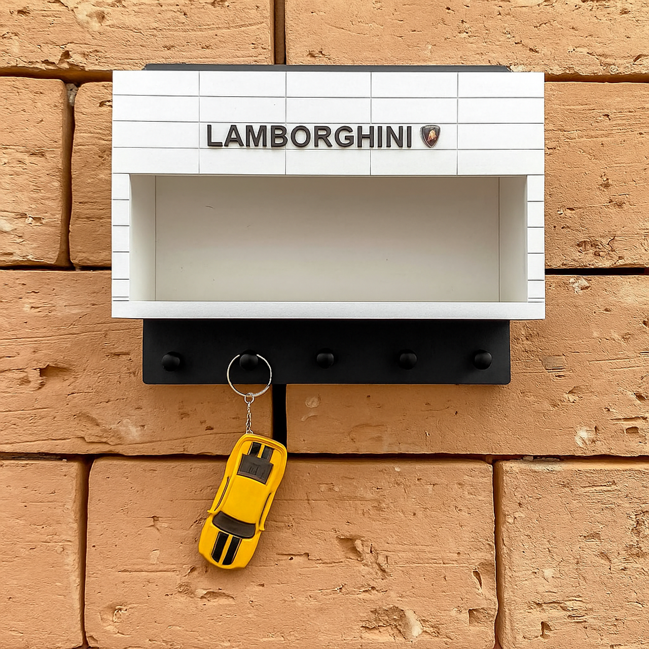 Lamborghini Wall Key Hook Rack - Scale Model Car Display Case