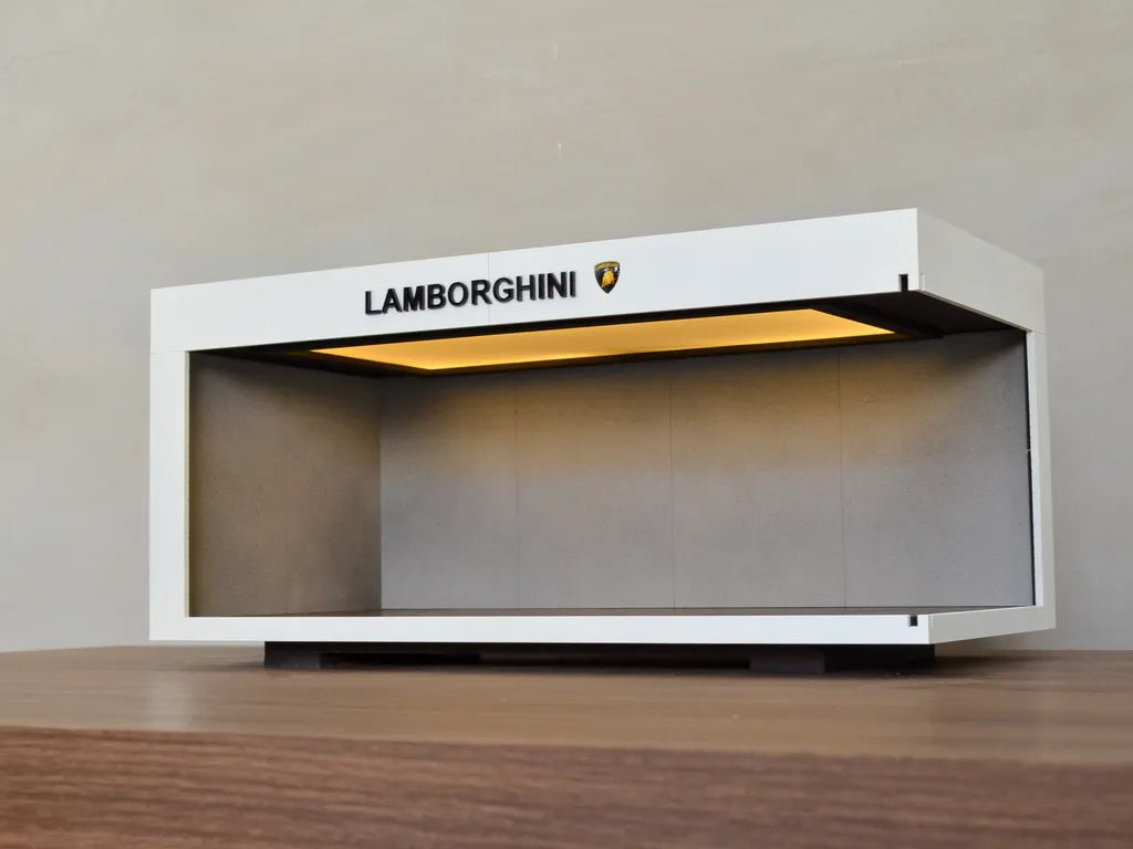 Premium Display Case for 1:18 / 1:24 Scale Models – Lamborghini Edition
