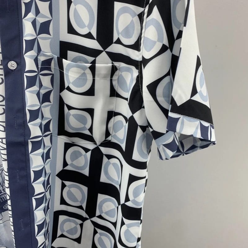 Printed Shirt Silk Style - Elegance