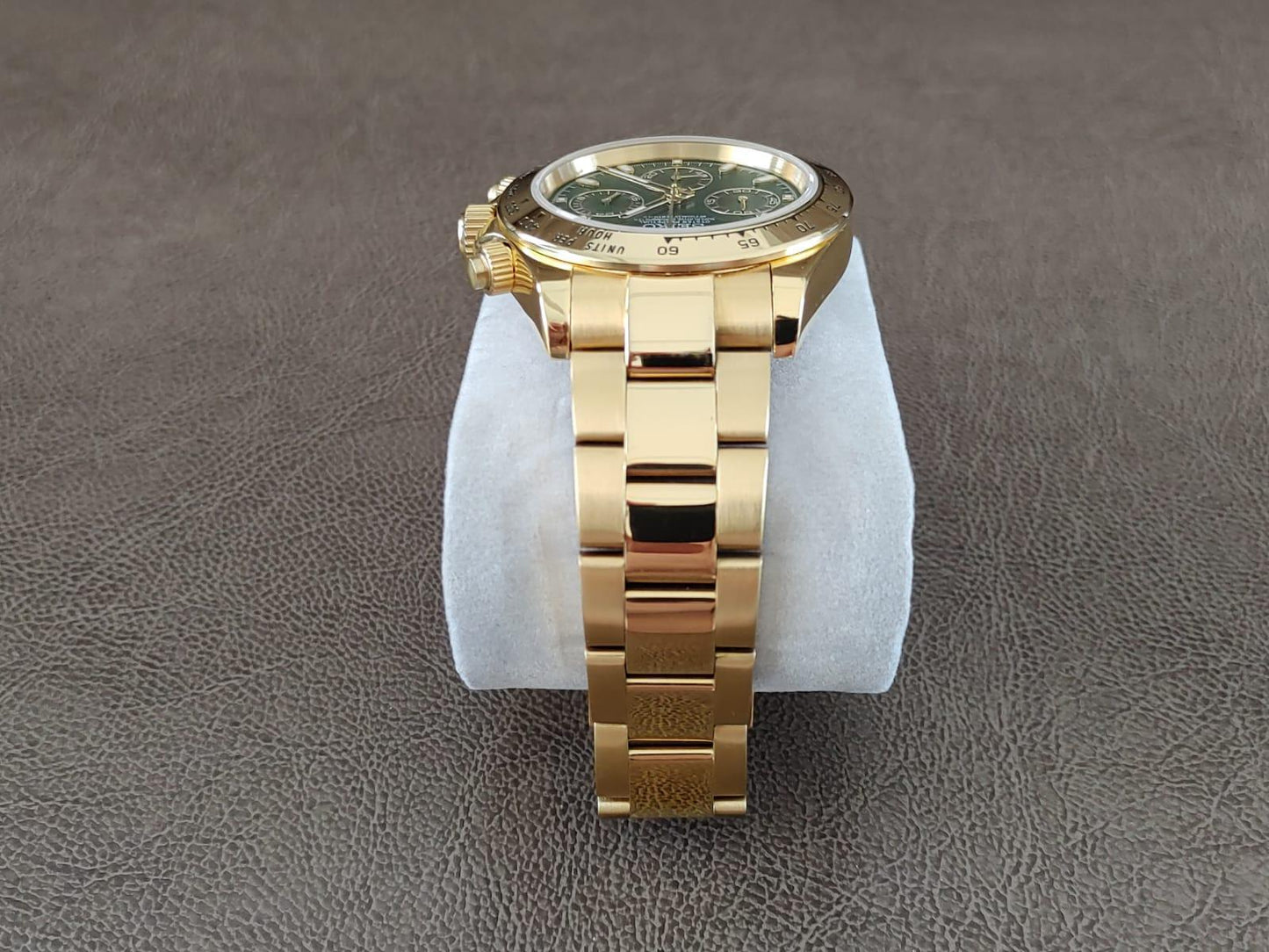 Seiko VK63 Daytona John Mayer 40mm - Gold And Green - Brazilian Shop