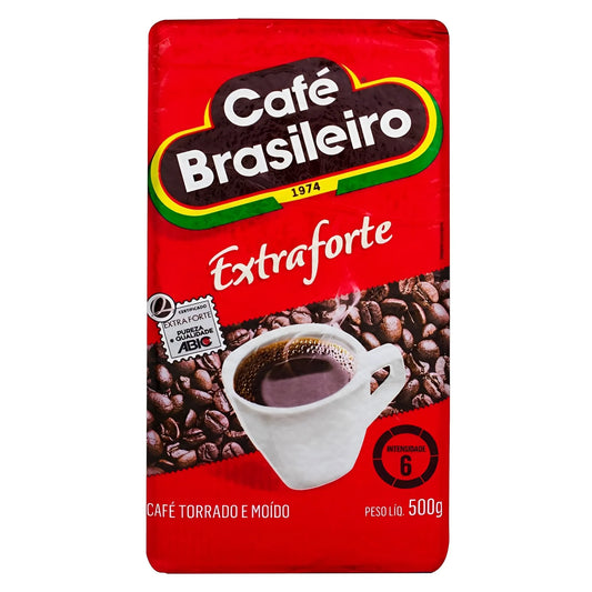 Café Brasileiro Extra Fuerte – Café envasado al vacío 17.64 oz (Paquete de 2)
