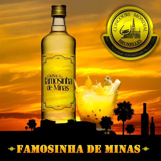 Cachaca Famosinha De Minas Exportación Brasileña 700ml 42% vol. (ABV 42%)