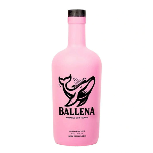 Licor de Crema de Fresa Ballena con Tequila 750 ml 16% vol. (ABV 16%)