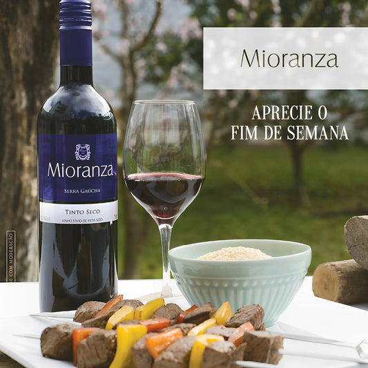 Vino Tinto Seco Mioranza 750ml 12,5% vol. (ABV 12,5%) Serra Gaucha - Brasil