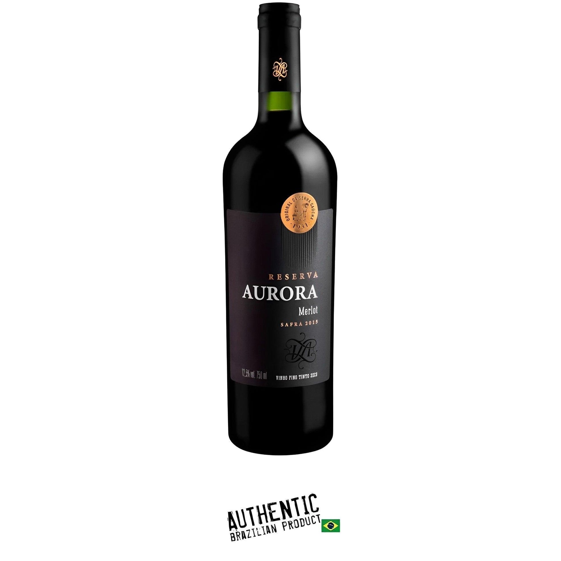 Aurora Reserva Merlot Dry Red Wine 750ml - Serra Gaúcha - Brazilian Shop