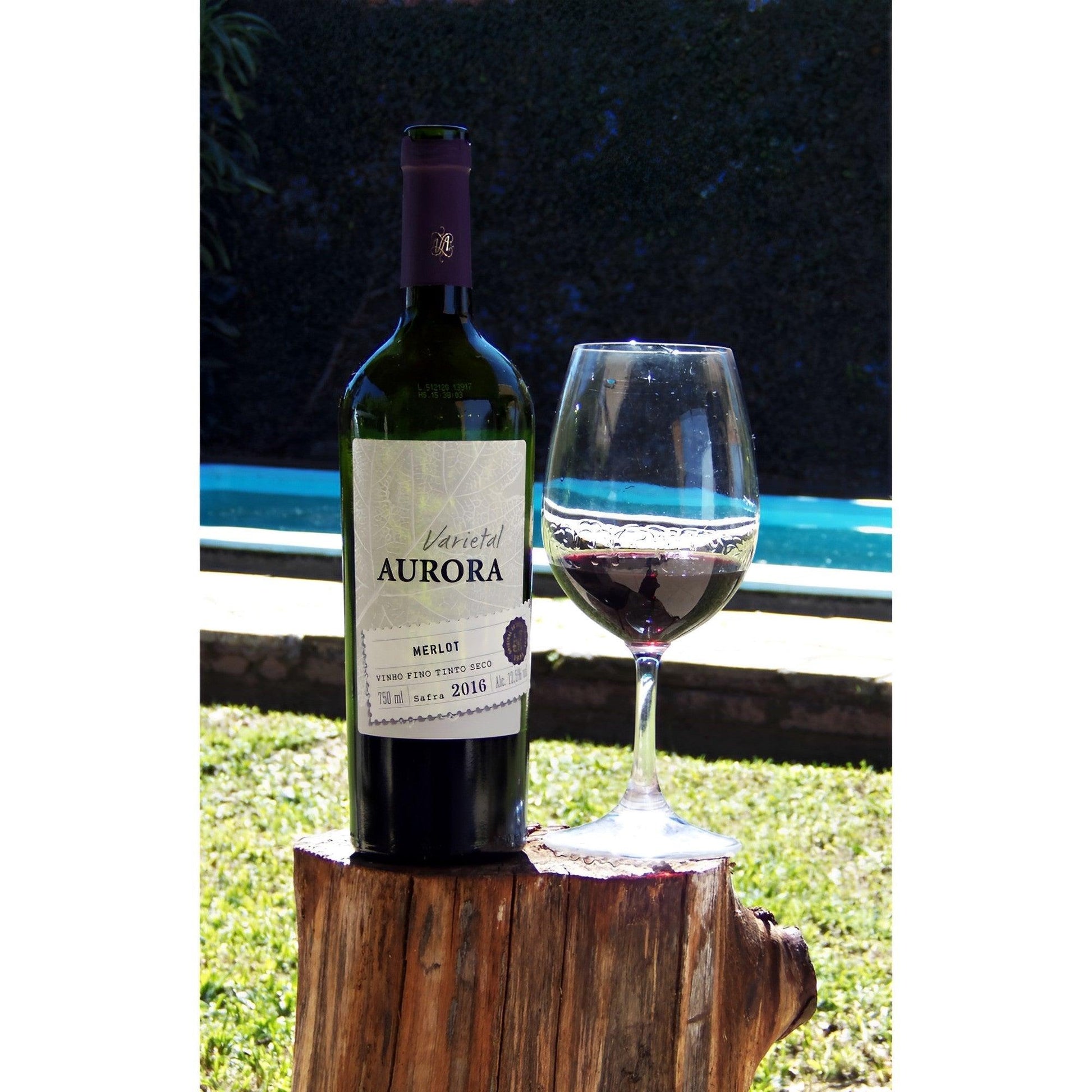 Aurora Varietal Merlot Dry Red Wine 750ml - Serra Gaúcha - Brazilian Shop