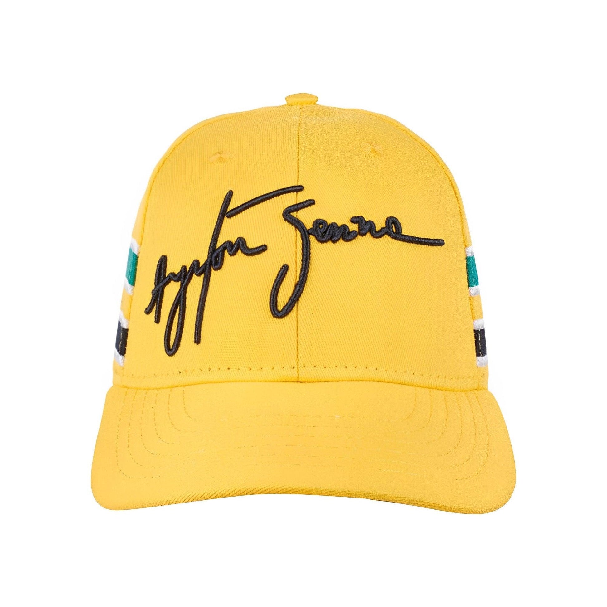 Ayrton Senna Id Cap Helmet Fan Collection Yellow - Brazilian Shop