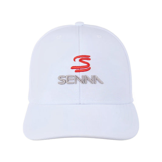 Authentic Ayrton Senna Logo White Cap - Official Item - Brazilian Shop