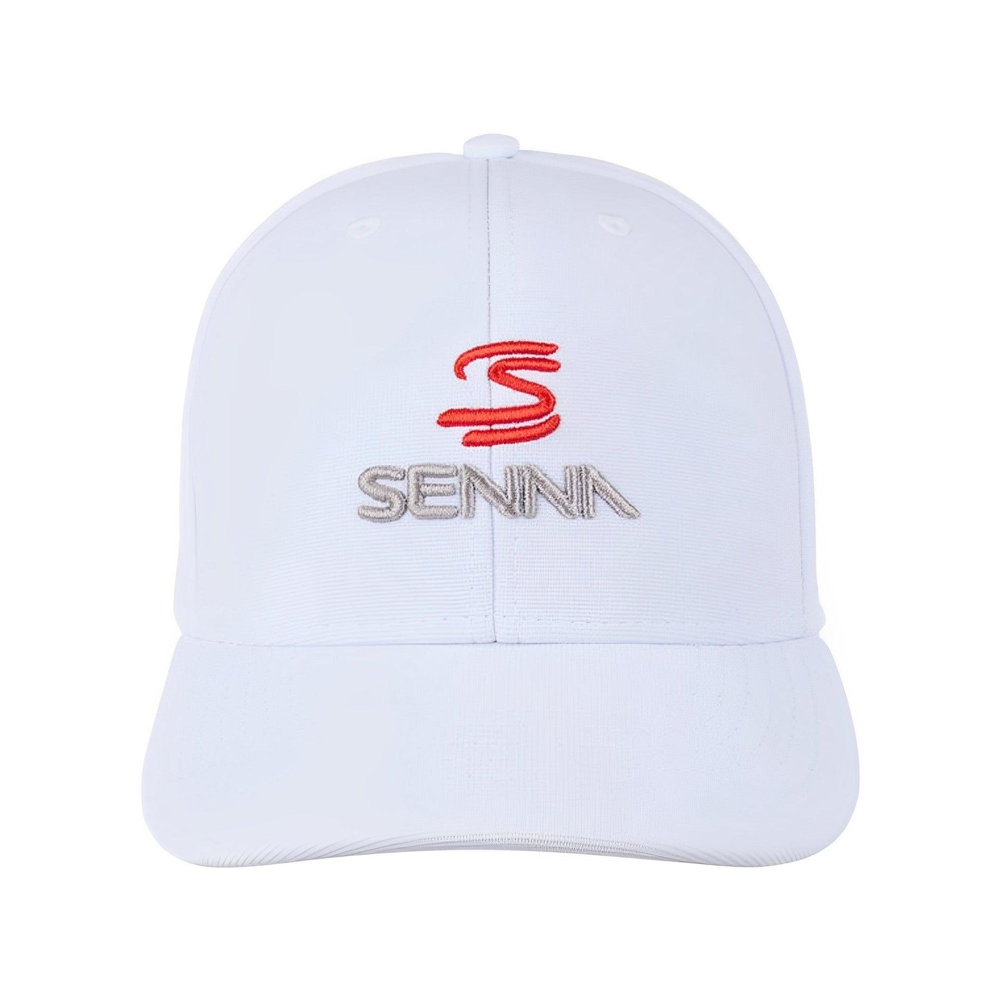 Ayrton Senna Logo Cap White - Brazilian Shop