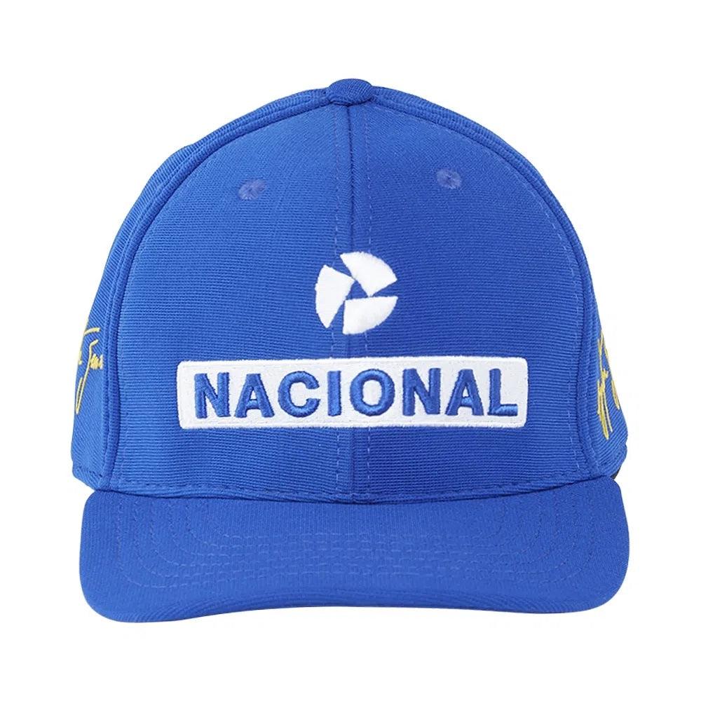 Ayrton Senna Nacional Embroidered Cap Fan Collection Royal Blue - Brazilian Shop