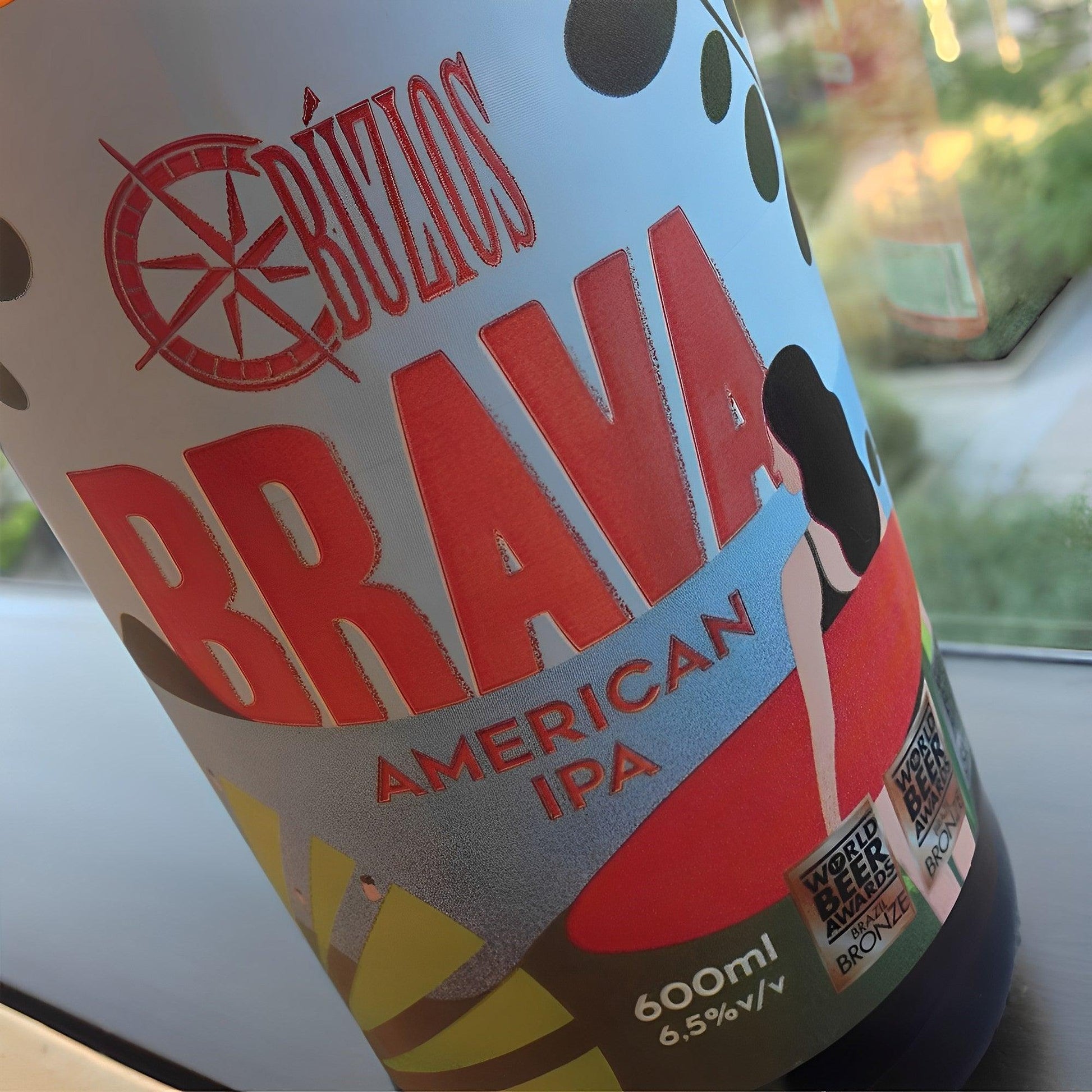 Búzios Brava American IPA Brazilian Craft Beer 20.28 fl. oz. (Pack of 6) - Brazilian Shop