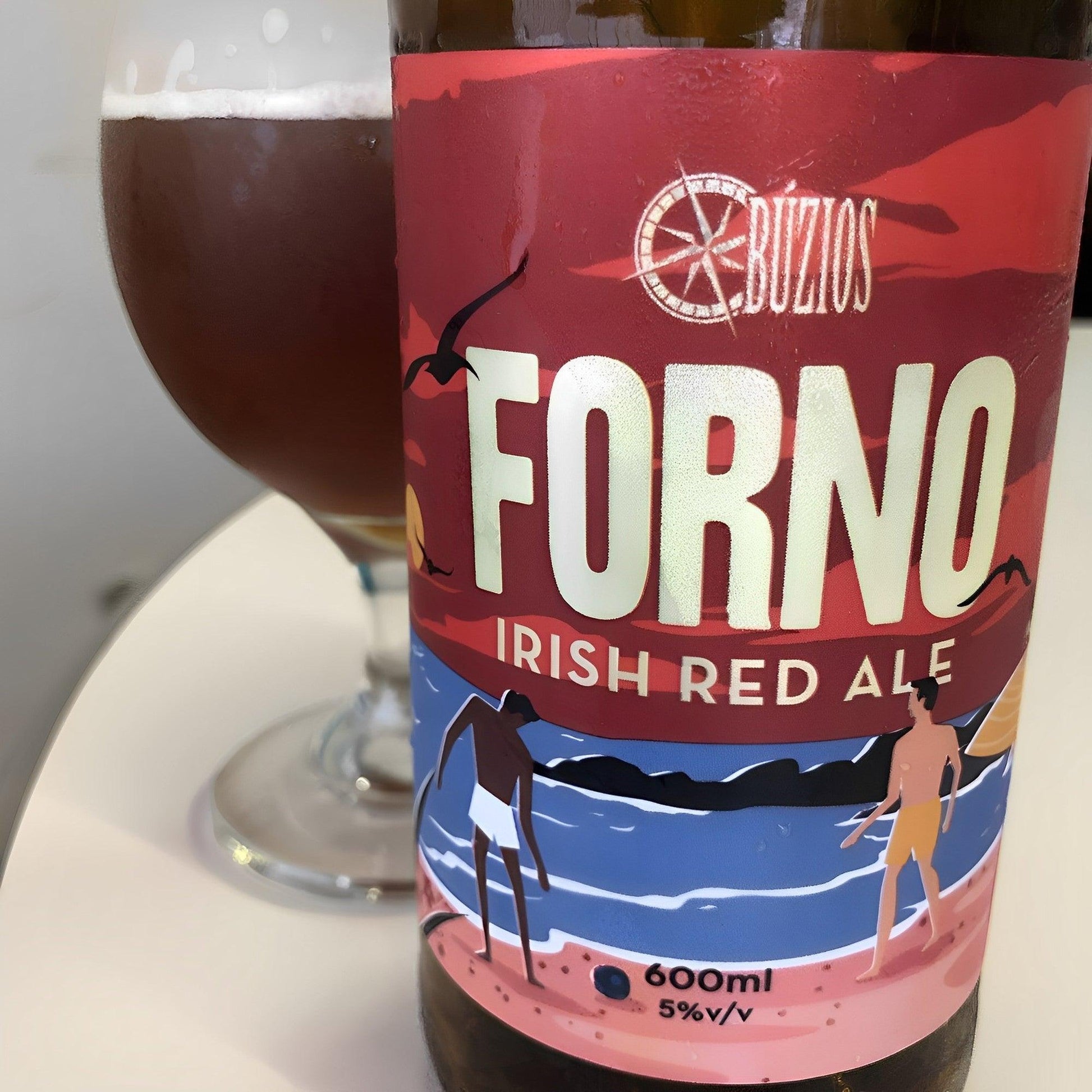 Búzios Forno Irish Red Ale Brazilian Craft Beer 20.28 fl. oz. (Pack of 6) - Brazilian Shop