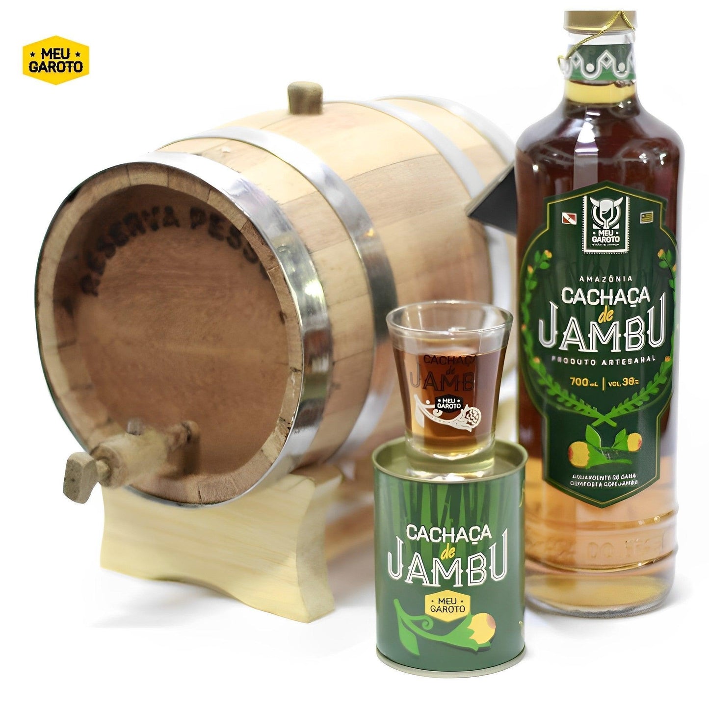 Meu Garoto 700ml - Brazilian Cachaca with Jambu of Amazonia - Brazilian Shop