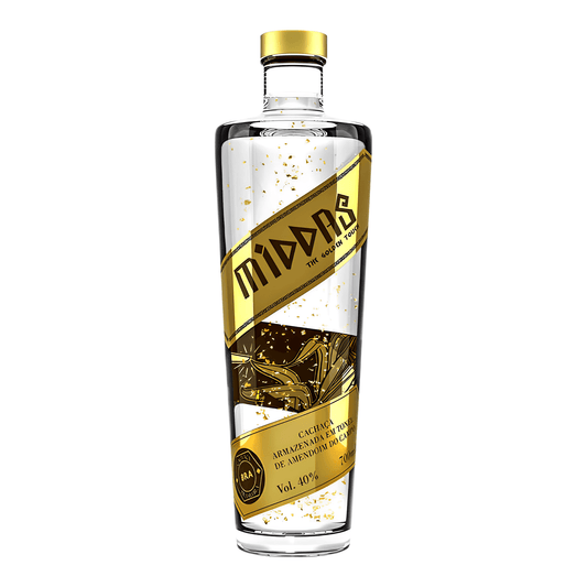 Cachaca Middas Classica | With 23k Gold Flakes | 700ml - Brazilian Shop