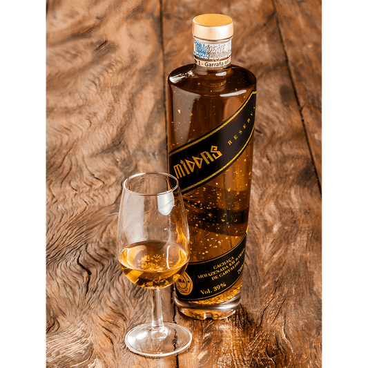 Cachaca Middas Reserva Proprietarios | With 23k Gold Flakes | 700ml - Brazilian Shop