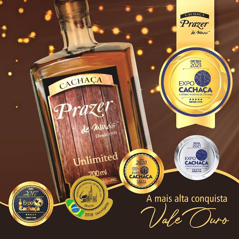 Cachaça Prazer de Minas Premium Unlimited 700ml - Brazilian Shop