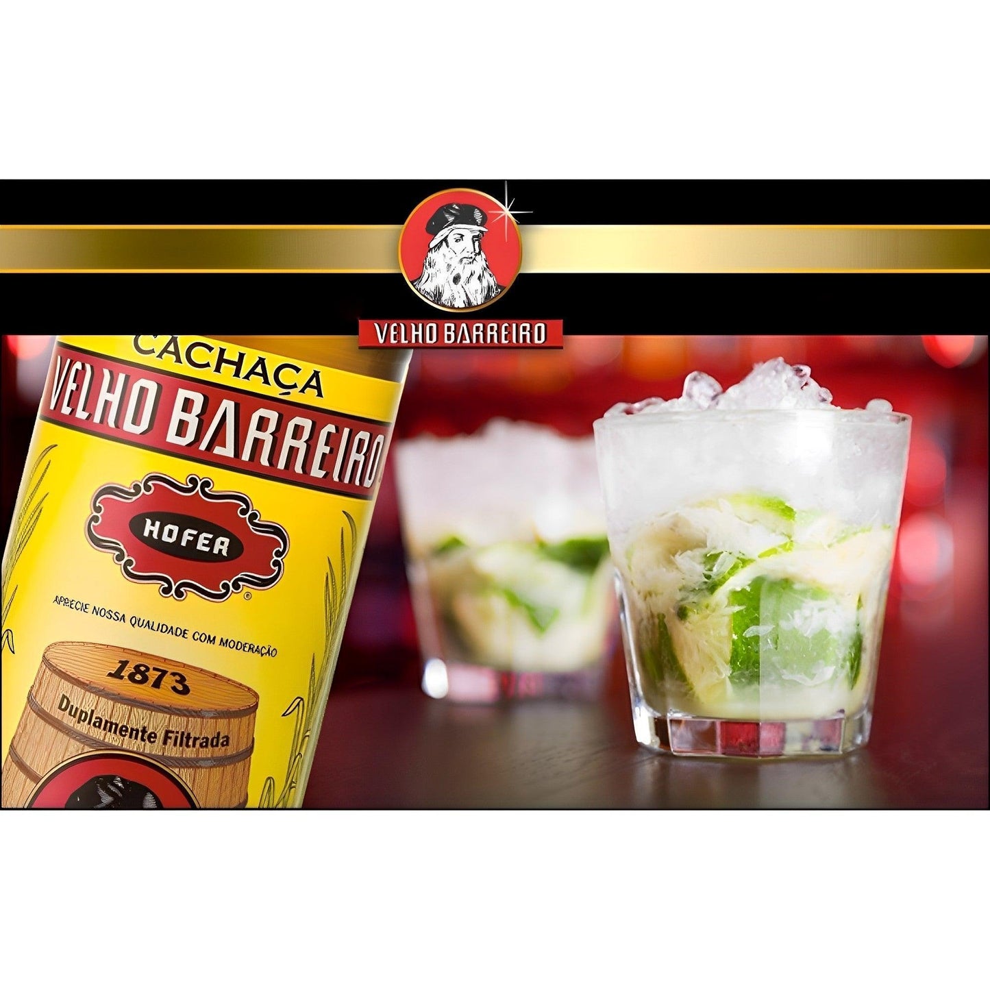 Velho Barreiro Traditional 910ml - Authentic Brazilian Cachaca - Brazilian Shop