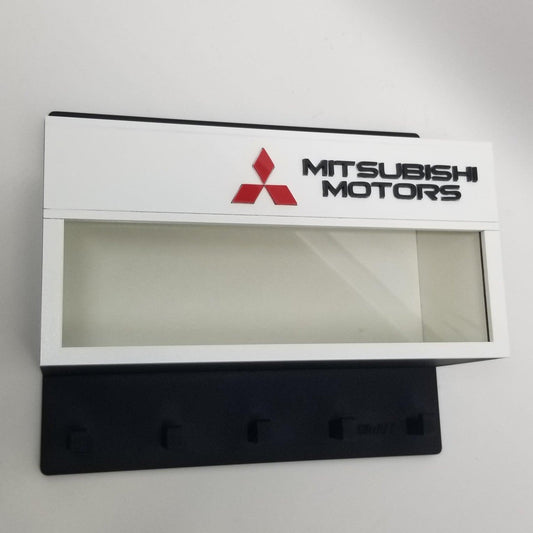 clearance sale Mitsubishi Wall Key Hook Rack For Model Cars - Exclusive Handmade Item - Brazilian Shop