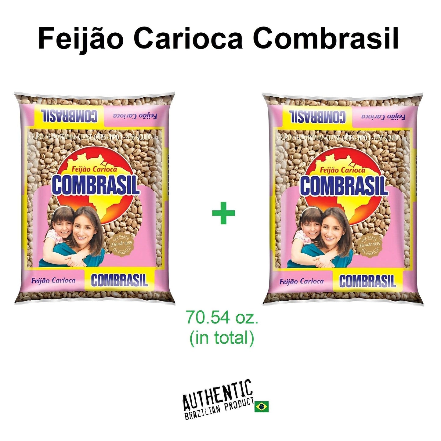 Combrasil Brown Beans 35.27 oz. (Pack of 2) - Brazilian Shop