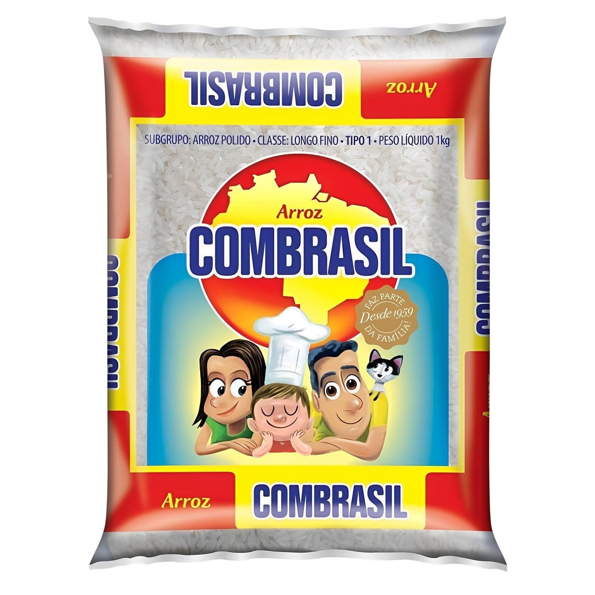 Combrasil White Rice 35.27 oz. (Pack of 2) - Brazilian Shop