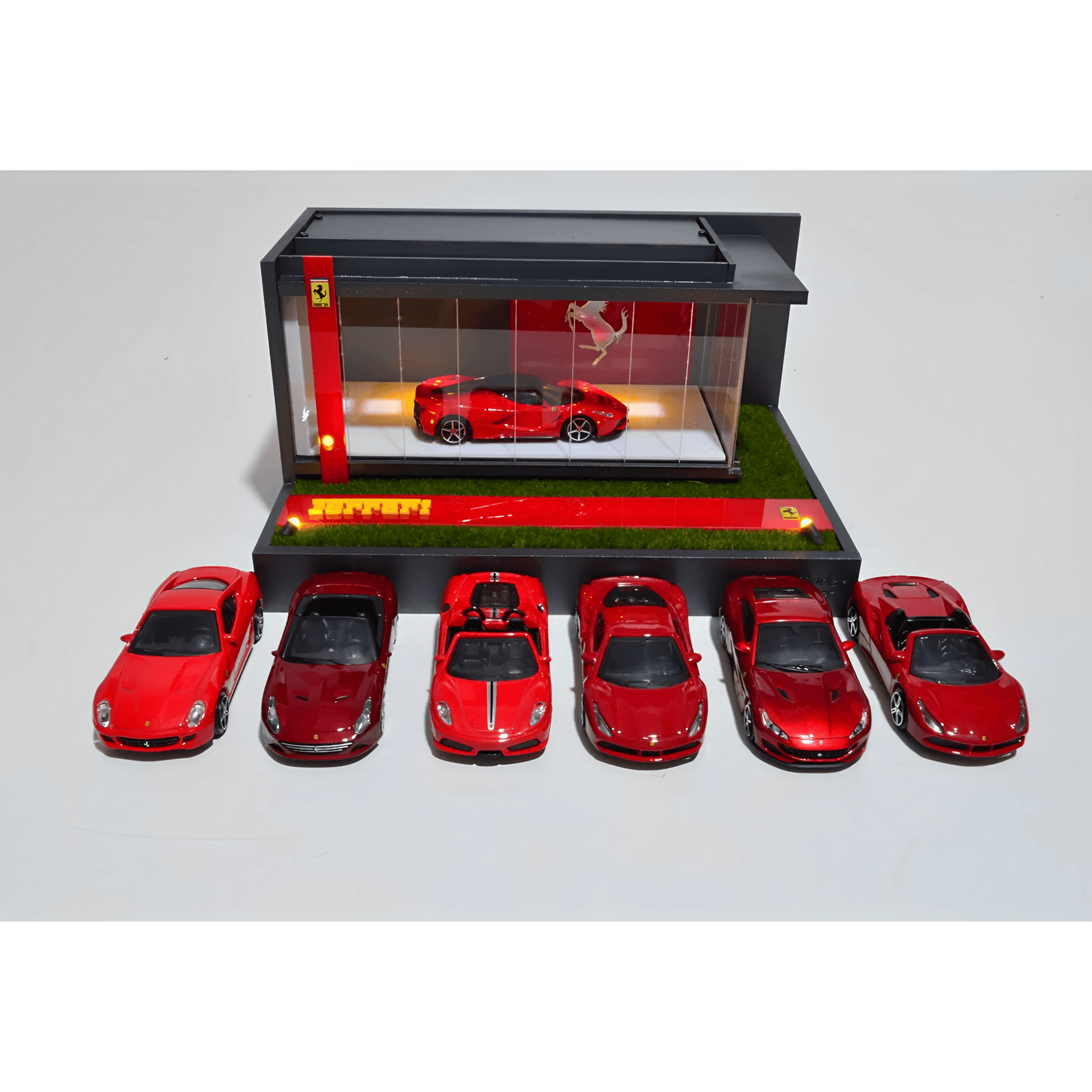 Ferrari Dealership Exhibitor For Model Cars - Exclusive Item - Handmade - Brazilian Shop
