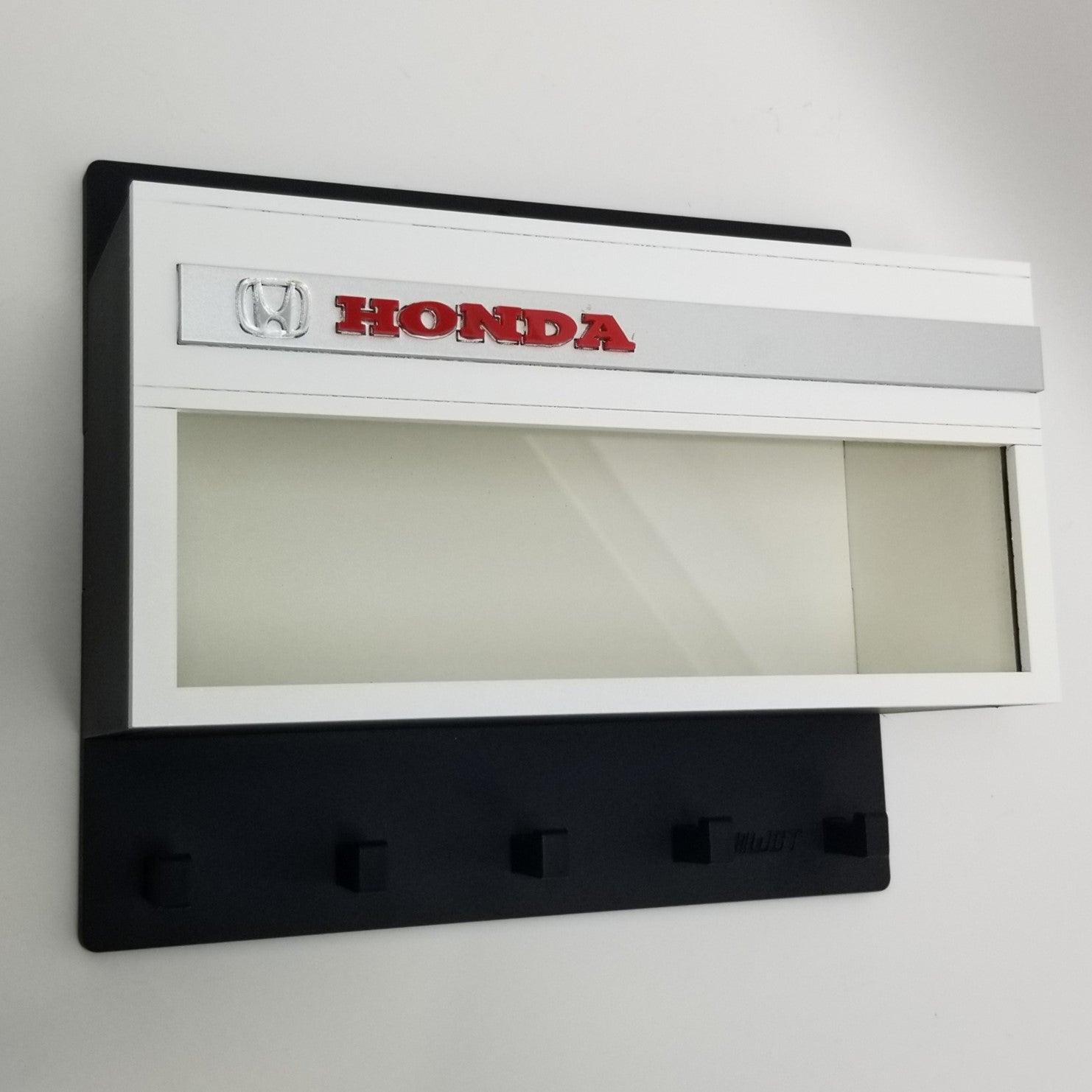 Honda Dealership Wall Key Hook Rack - Exclusive Item - Handcrafted Key Holder - Brazilian Shop