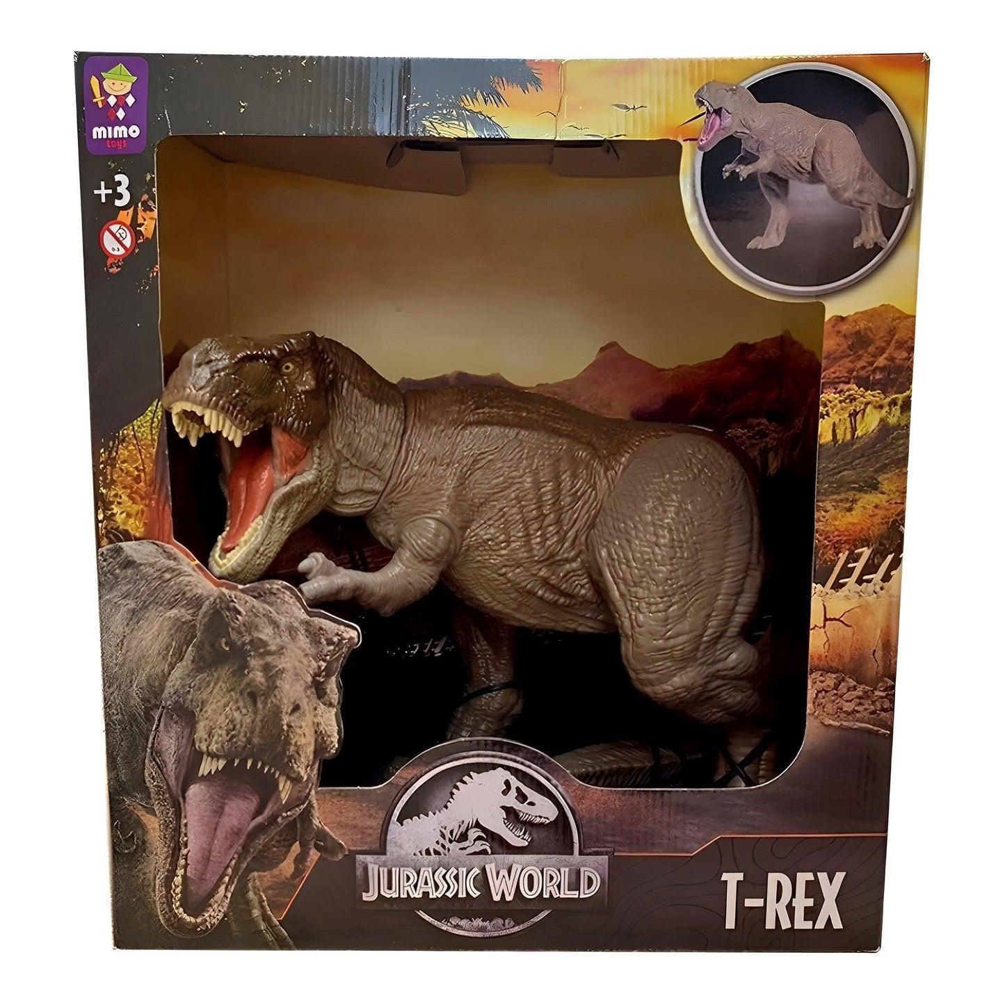 Mimo Toys Jurassic World T-Rex Articulated Figure - Brazilian Shop