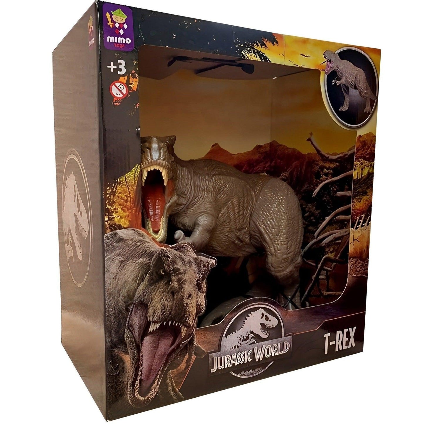 Mimo Toys Jurassic World T-Rex Articulated Figure - Brazilian Shop