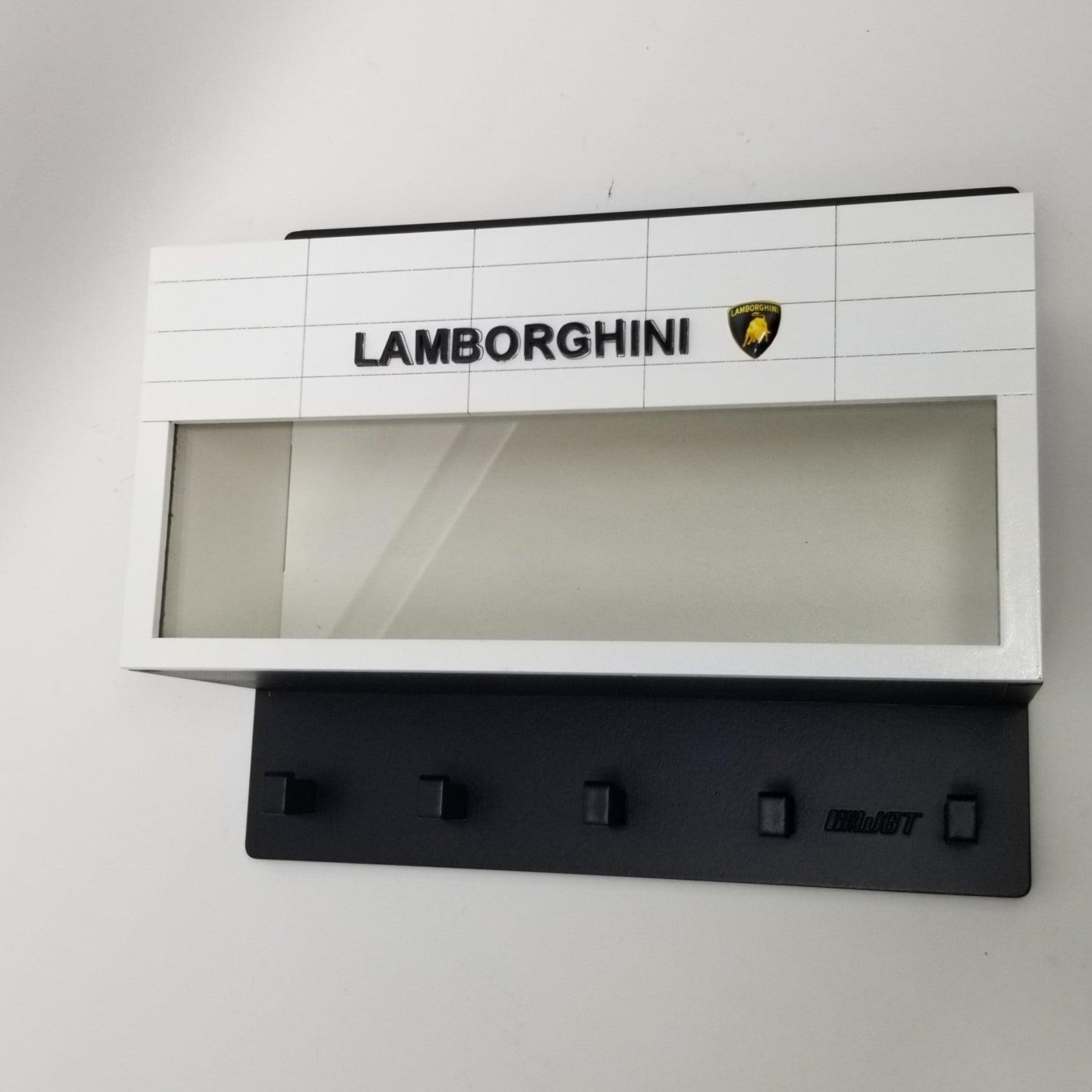 Lamborghini Dealership Wall Key Hook Rack Exclusive Item Handcrafted Key Holder - Brazilian Shop