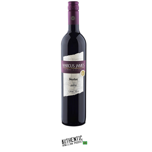 Marcus James Reserved Demi-Sec Merlot Wine 750ml - Serra Gaúcha - Brazilian Shop