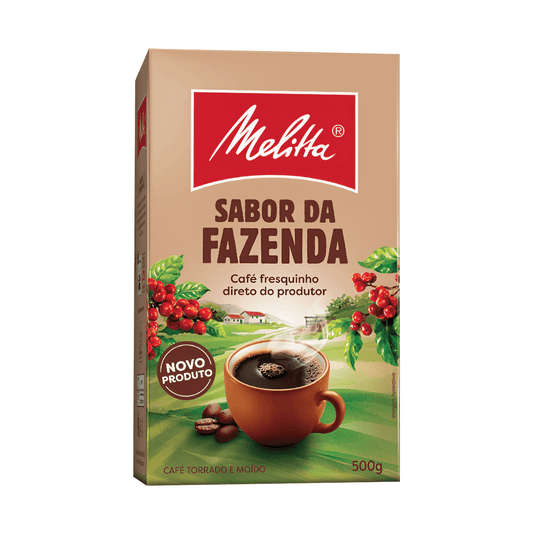 Melitta Farm Flavor Coffee Vacuum-Sealed 17.64 oz (Pack of 2) - Brazilian Shop