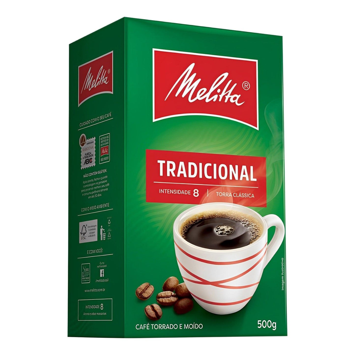 Melitta Traditional Coffee Vacuum-Sealed 17.64 oz (Pack of 2) - Brazilian Shop
