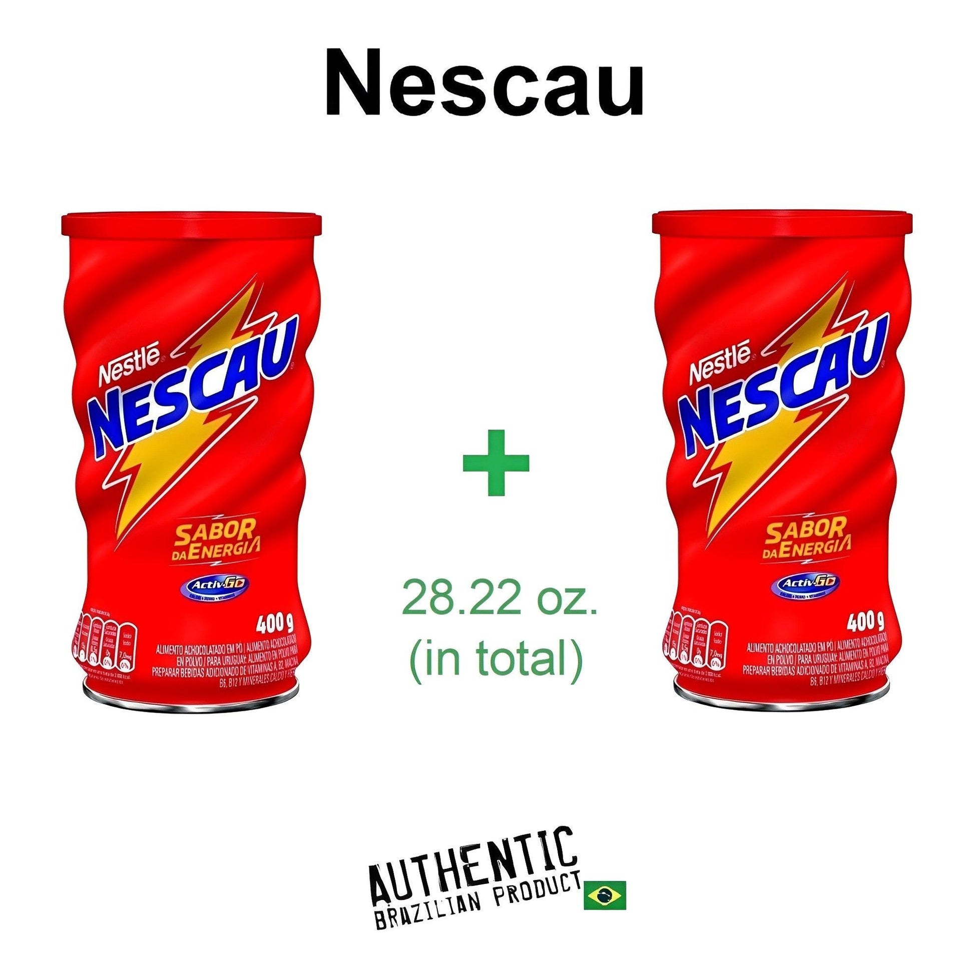 Nestlé Nescau Chocolate Powder 14.10 oz. (Pack of 2) - Brazilian Shop