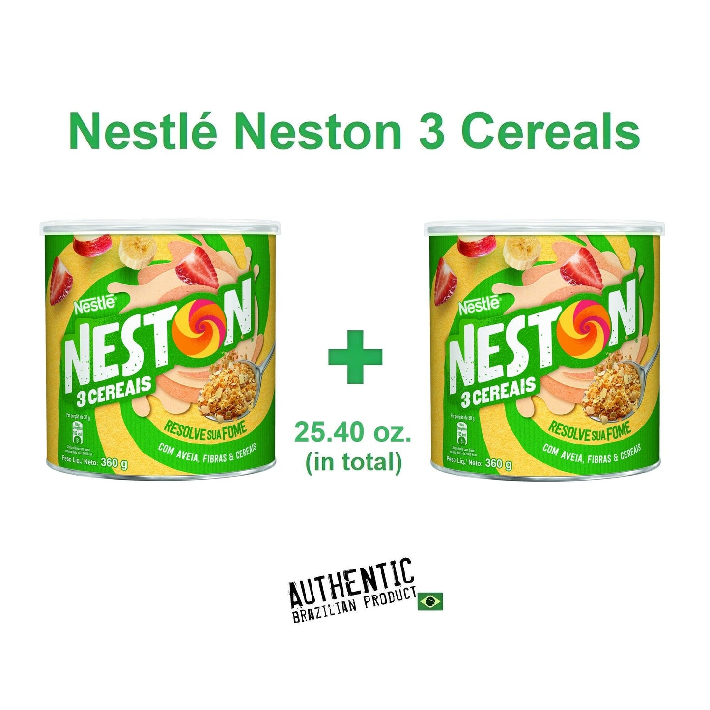 Nestlé Neston 3 Cereals 12.70 oz. (Pack of 2) - Brazilian Shop