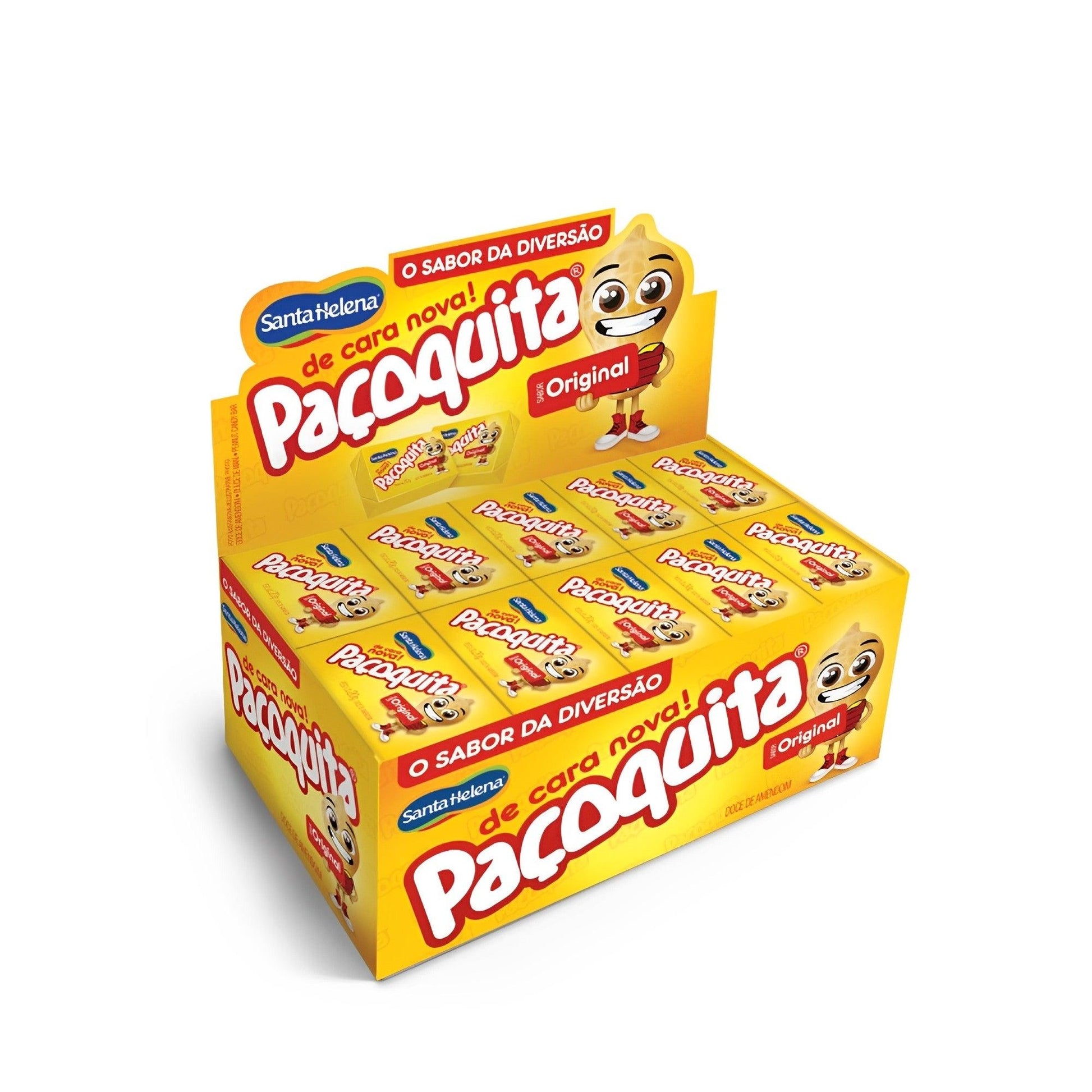 Paçoquita Brazilian Sweet Ground Peanut - 35.27 oz. (Pack of 3) - Brazilian Shop