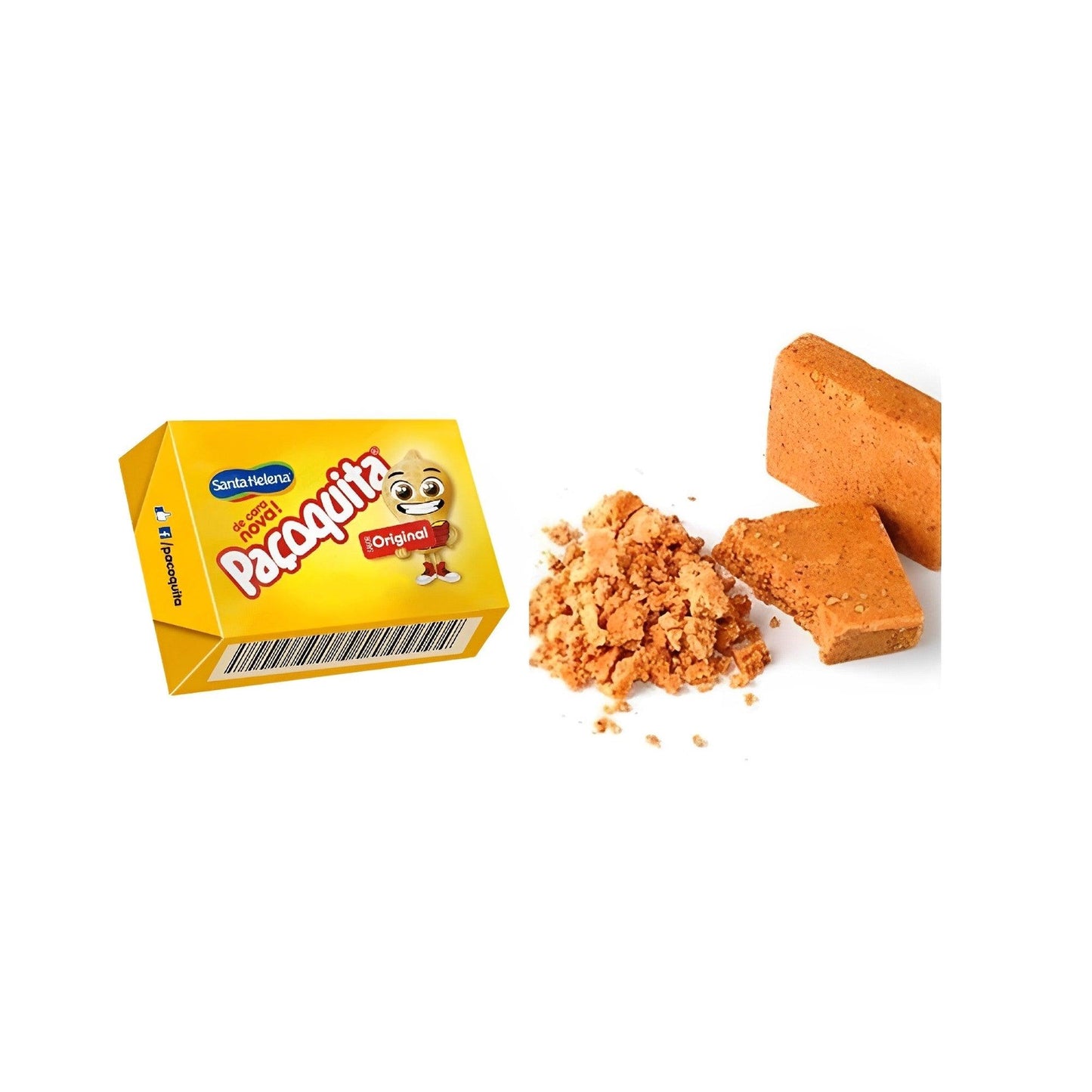Paçoquita Brazilian Sweet Ground Peanut - 35.27 oz. (Pack of 3) - Brazilian Shop