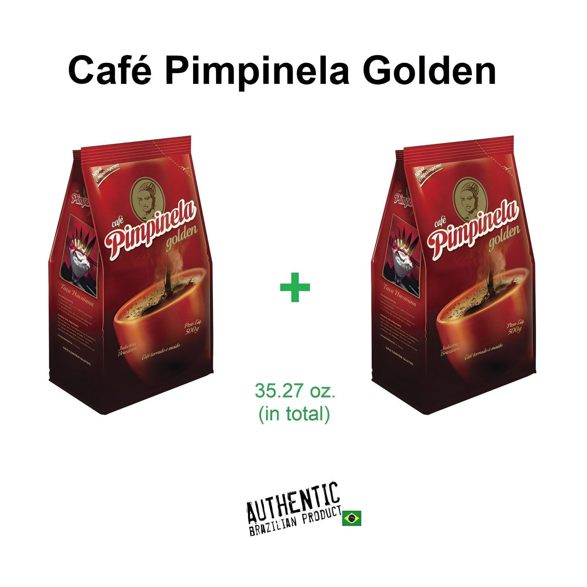 Pimpinela Golden Coffee 17.64 oz (Pack of 2) - Brazilian Shop